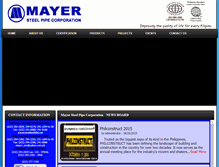 Tablet Screenshot of mayersteelpipe.com
